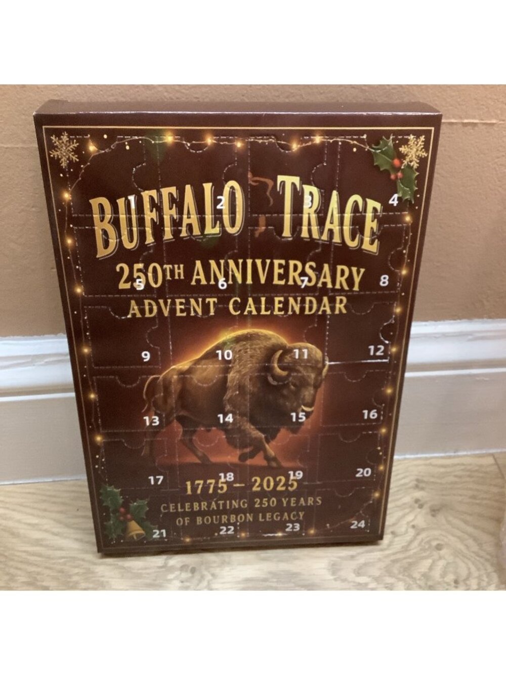 Buffalo Trace Bourbon 250th Anniversary Ornament Advent Calendar, New